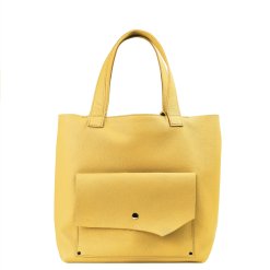 geanta din piele naturala premium galben Shoppe Koja